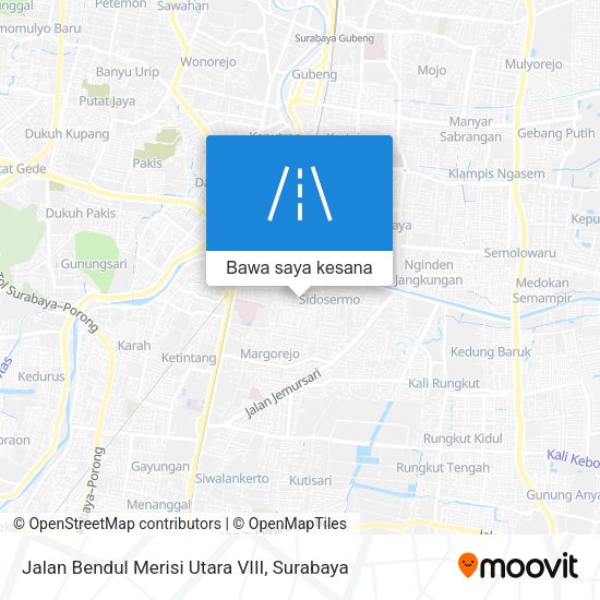 Peta Jalan Bendul Merisi Utara VIII