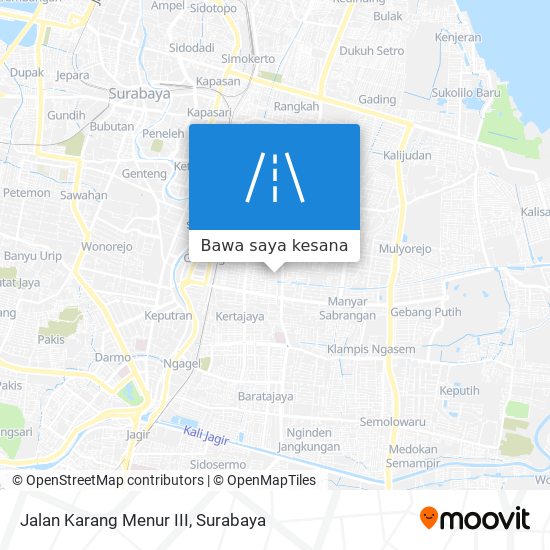 Peta Jalan Karang Menur III