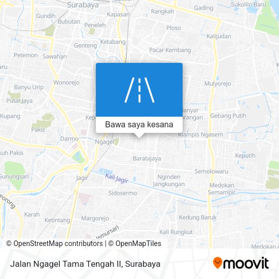 Peta Jalan Ngagel Tama Tengah II