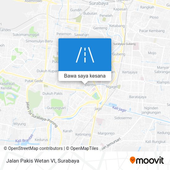 Peta Jalan Pakis Wetan VI
