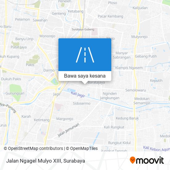 Peta Jalan Ngagel Mulyo XIII