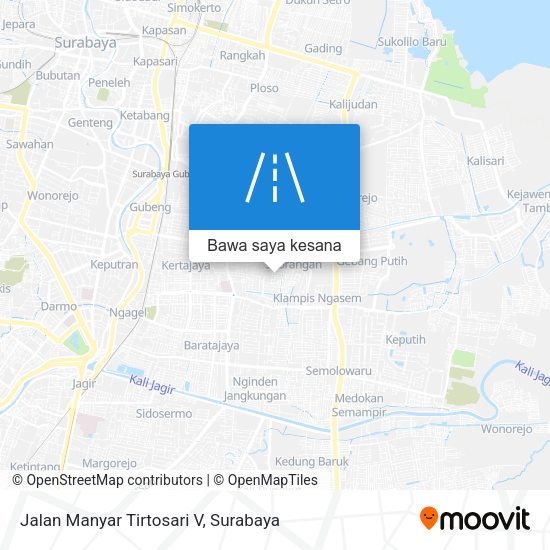 Peta Jalan Manyar Tirtosari V