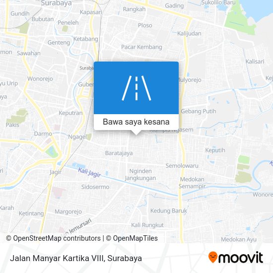Peta Jalan Manyar Kartika VIII