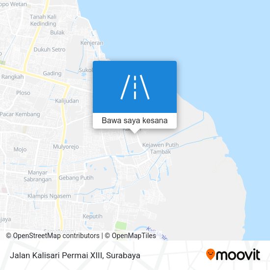 Peta Jalan Kalisari Permai XIII