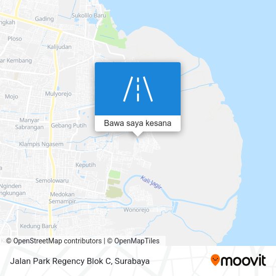 Peta Jalan Park Regency Blok C