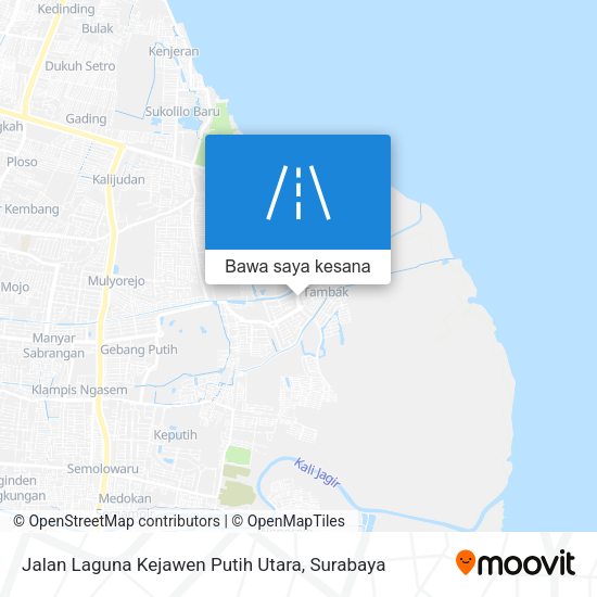Peta Jalan Laguna Kejawen Putih Utara