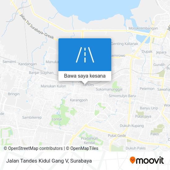 Peta Jalan Tandes Kidul Gang V