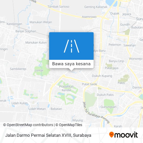 Peta Jalan Darmo Permai Selatan XVIII