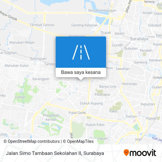 Peta Jalan Simo Tambaan Sekolahan II