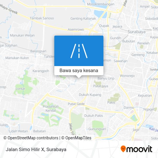 Peta Jalan Simo Hilir X