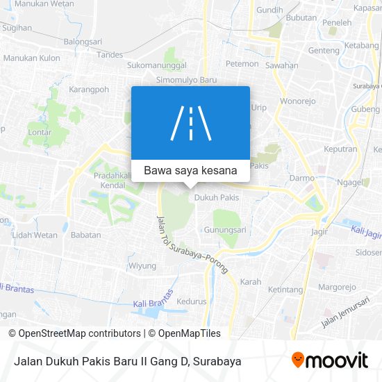 Peta Jalan Dukuh Pakis Baru II Gang D