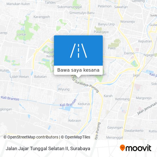 Peta Jalan Jajar Tunggal Selatan II