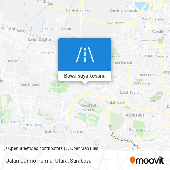 Peta Jalan Darmo Permai Utara