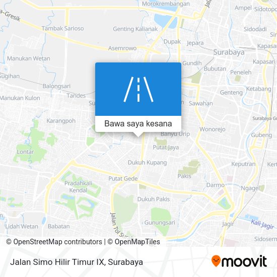 Peta Jalan Simo Hilir Timur IX