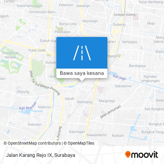 Peta Jalan Karang Rejo IX