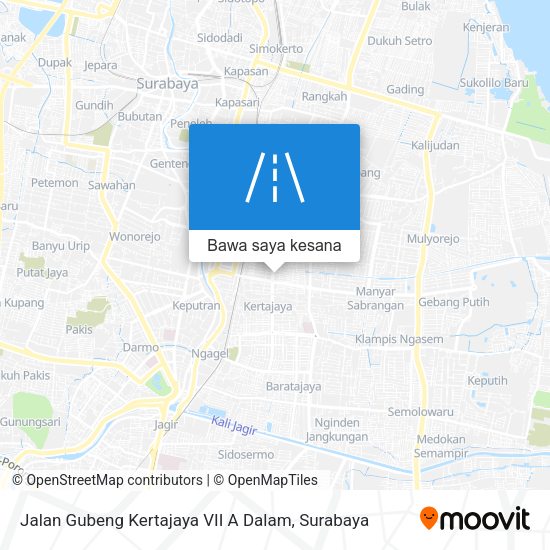 Peta Jalan Gubeng Kertajaya VII A Dalam