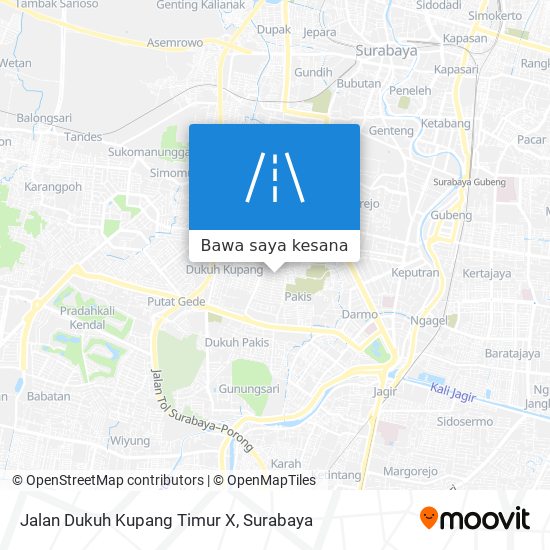 Peta Jalan Dukuh Kupang Timur X