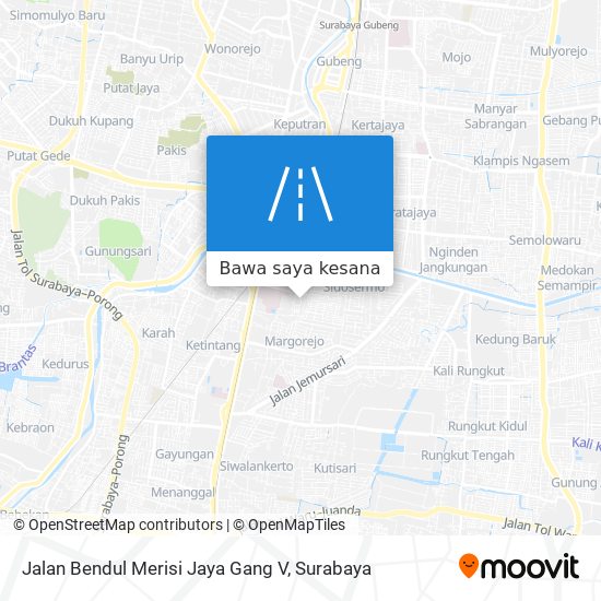 Peta Jalan Bendul Merisi Jaya Gang V