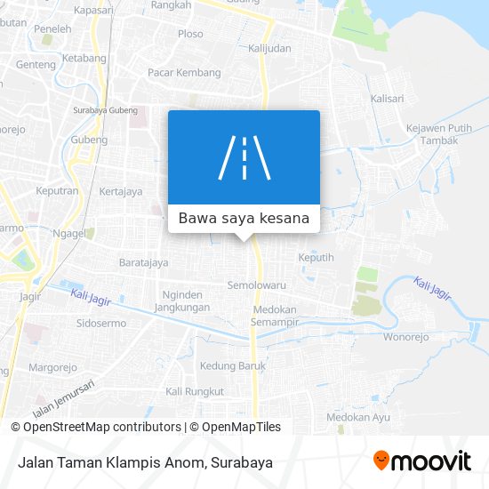 Peta Jalan Taman Klampis Anom