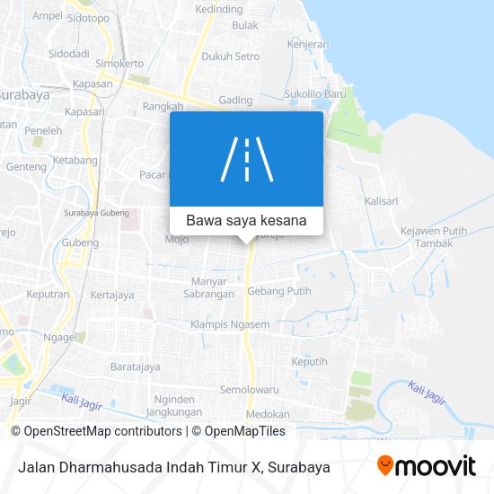 Peta Jalan Dharmahusada Indah Timur X