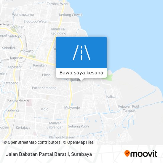 Peta Jalan Babatan Pantai Barat I