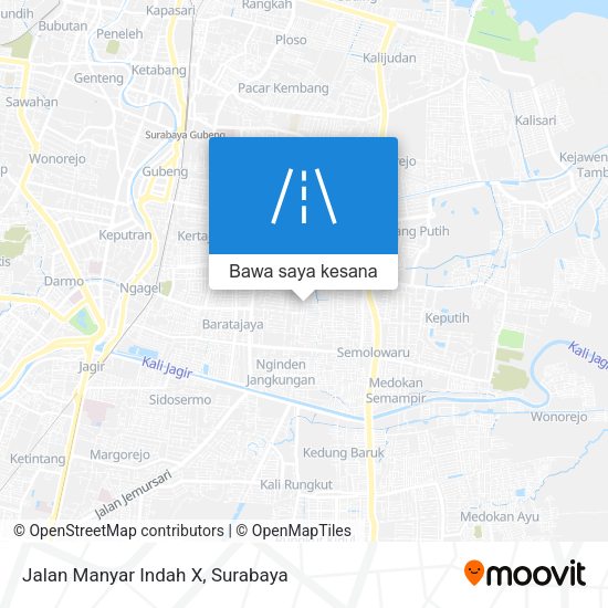 Peta Jalan Manyar Indah X