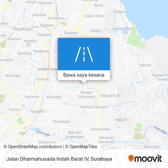 Peta Jalan Dharmahusada Indah Barat IV