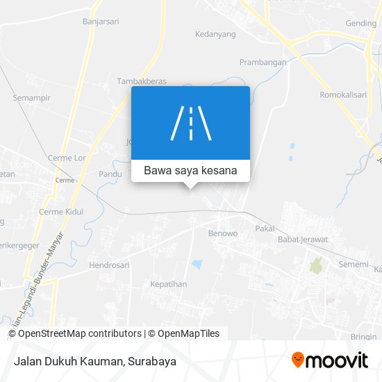 Peta Jalan Dukuh Kauman