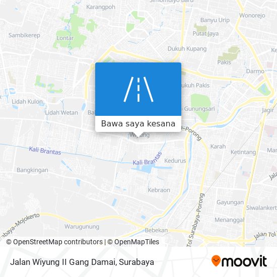 Peta Jalan Wiyung II Gang Damai