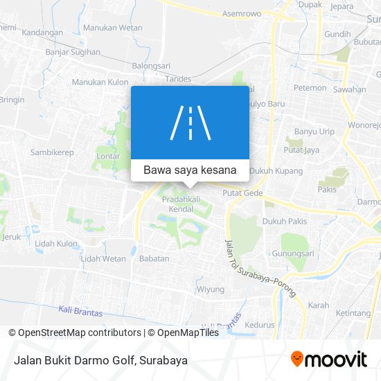 Peta Jalan Bukit Darmo Golf