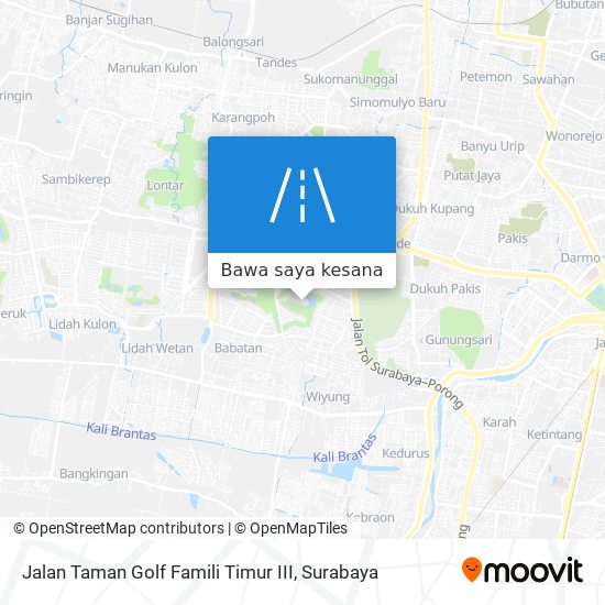 Peta Jalan Taman Golf Famili Timur III