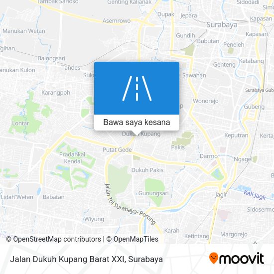 Peta Jalan Dukuh Kupang Barat XXI