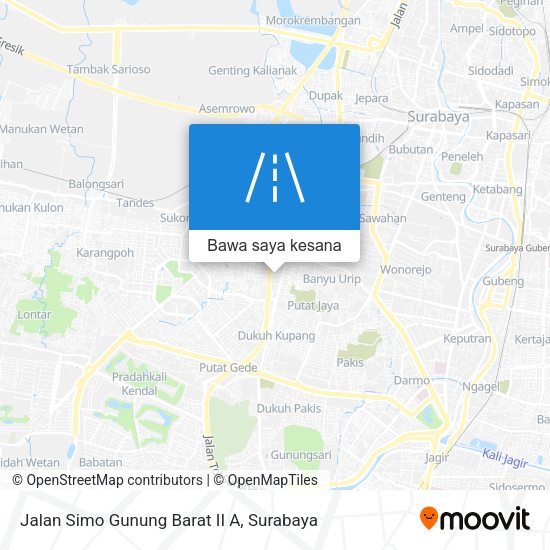 Peta Jalan Simo Gunung Barat II A