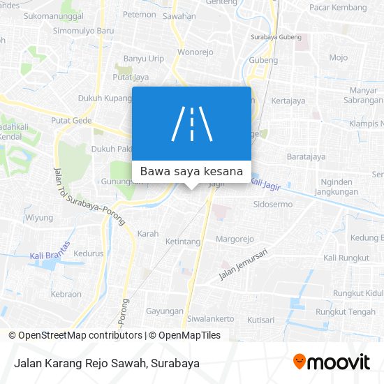 Peta Jalan Karang Rejo Sawah