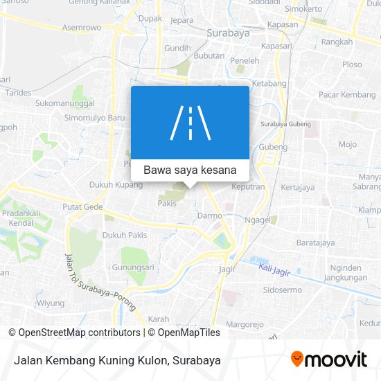 Peta Jalan Kembang Kuning Kulon