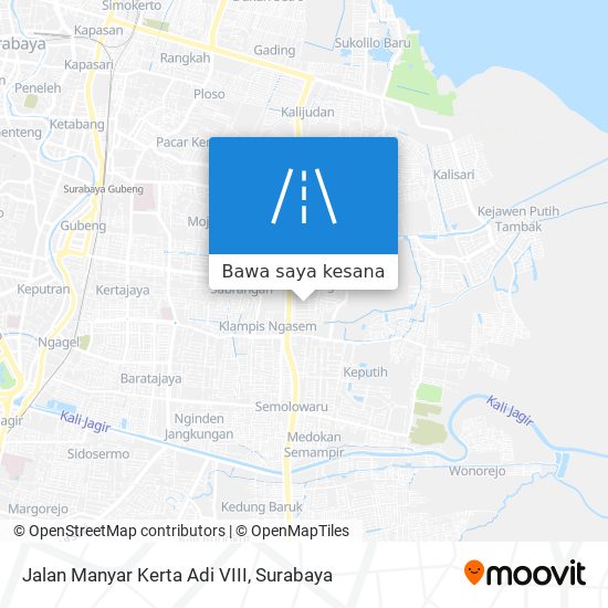 Peta Jalan Manyar Kerta Adi VIII