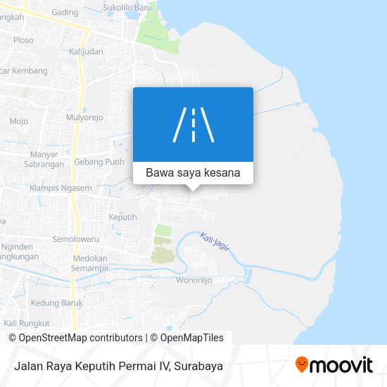 Peta Jalan Raya Keputih Permai IV
