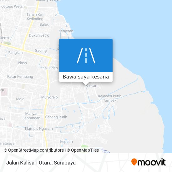 Peta Jalan Kalisari Utara