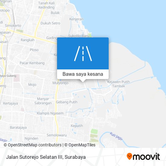 Peta Jalan Sutorejo Selatan III