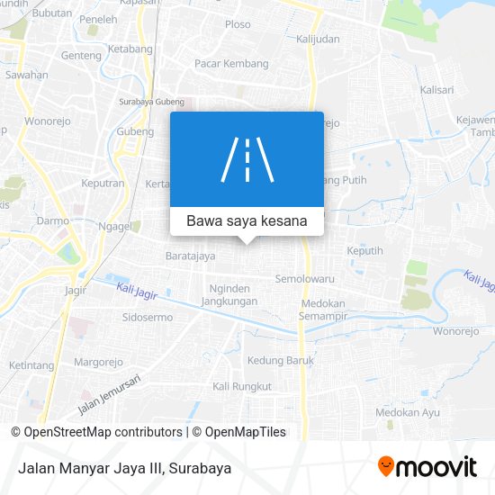 Peta Jalan Manyar Jaya III