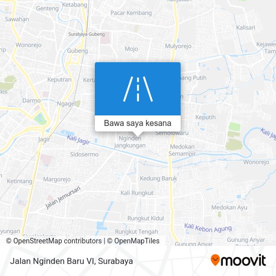 Peta Jalan Nginden Baru VI