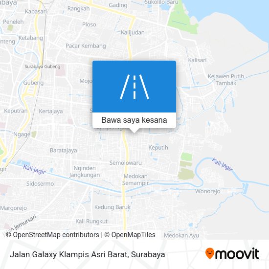 Peta Jalan Galaxy Klampis Asri Barat
