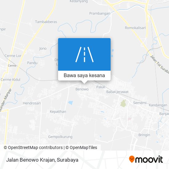 Peta Jalan Benowo Krajan