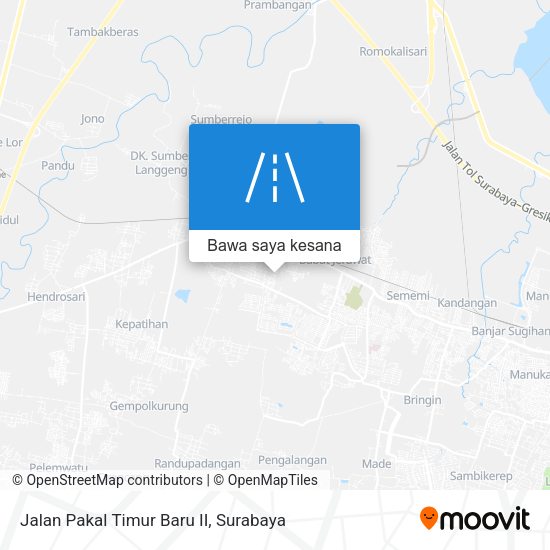 Peta Jalan Pakal Timur Baru II