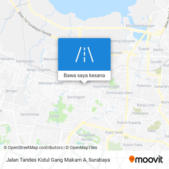 Peta Jalan Tandes Kidul Gang Makam A