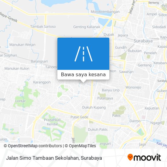 Peta Jalan Simo Tambaan Sekolahan