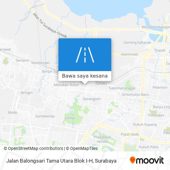 Peta Jalan Balongsari Tama Utara Blok I-H