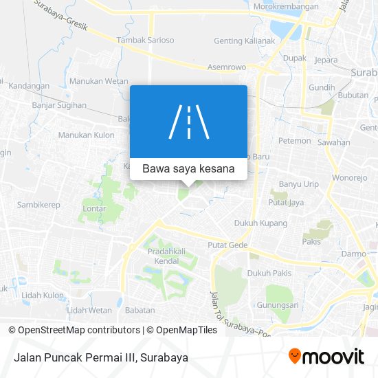 Peta Jalan Puncak Permai III