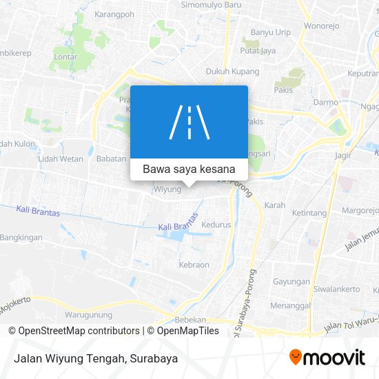 Peta Jalan Wiyung Tengah