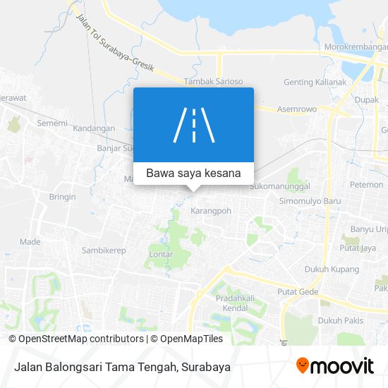 Peta Jalan Balongsari Tama Tengah